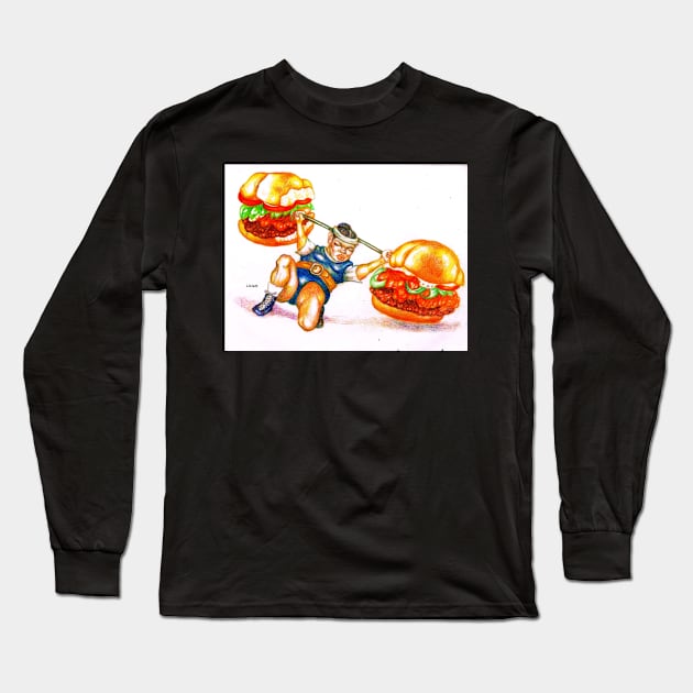 Clean and Jerk Long Sleeve T-Shirt by ArtMagician